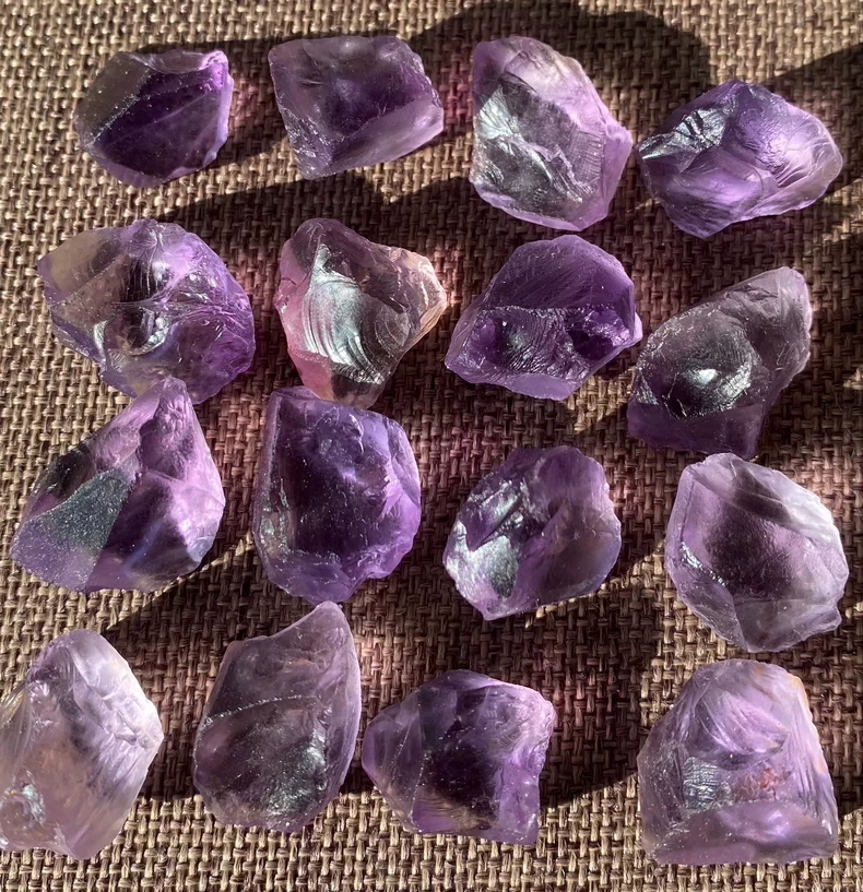 Large Amethyst Rough 50-55Cts Natural Brazilian Purple Amethyst Stone For Jewelry