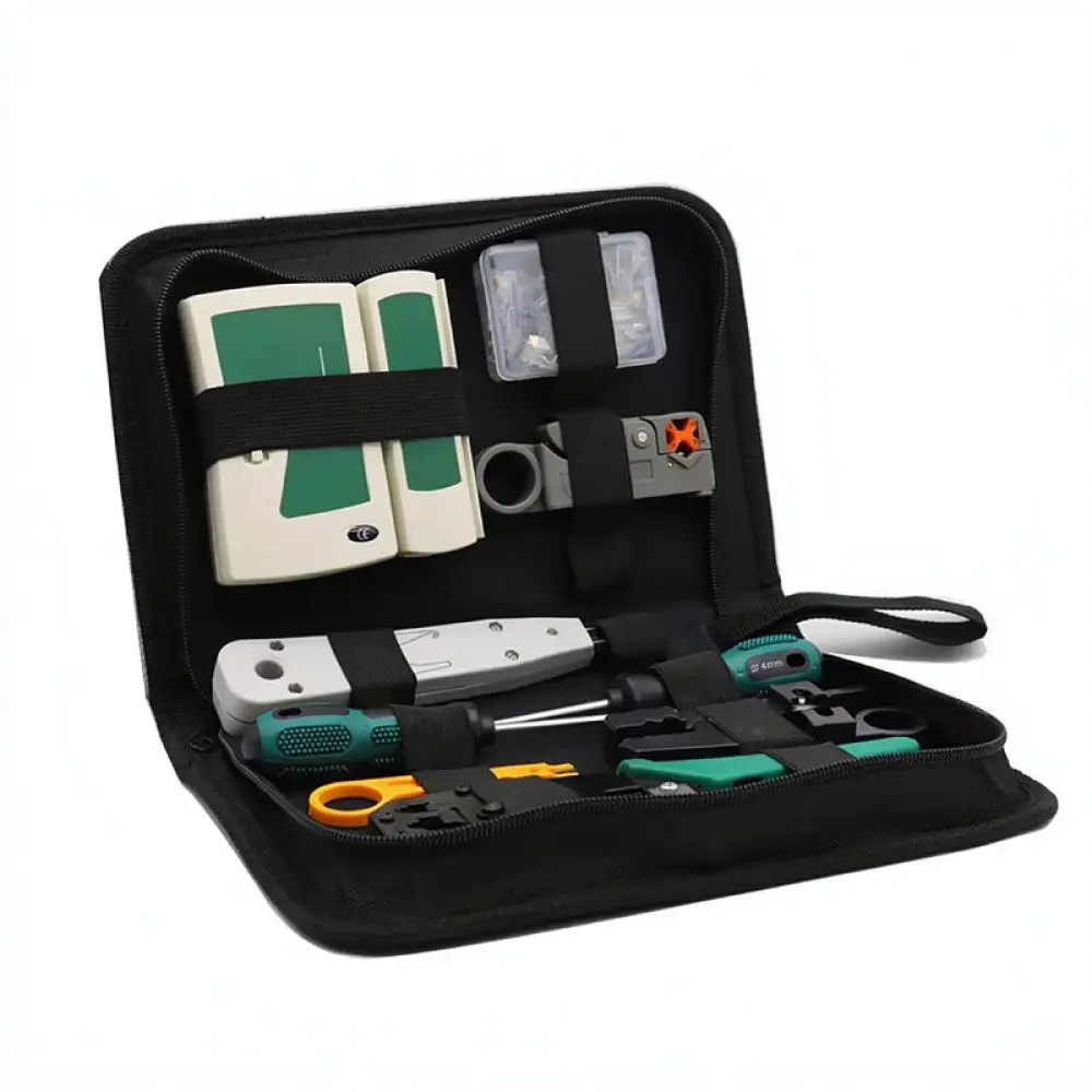 Comprehensive Network Installation Tool Kit Cable Tester Crimper Maintenance Set Durable Equipment For Lan Line Repairing view 5