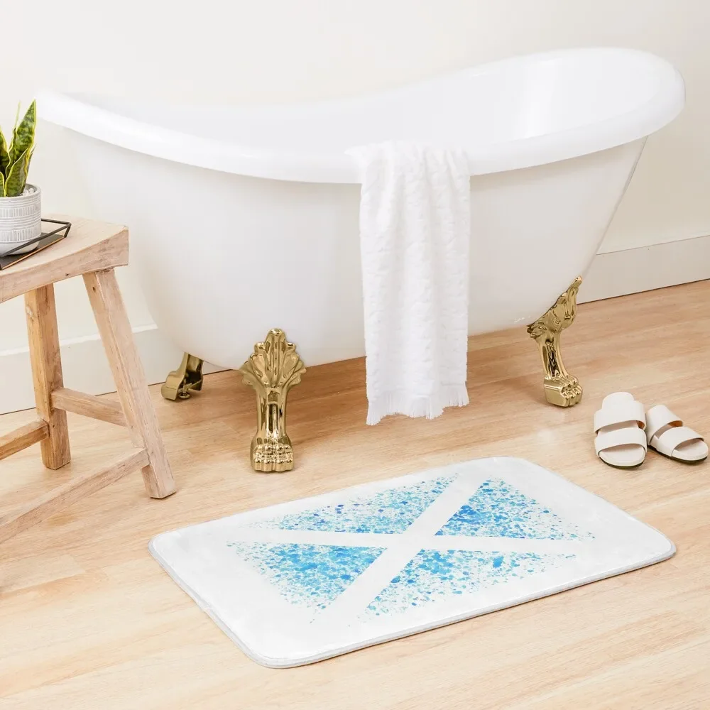 

Scottish Saltire flag - the cross of St Andrew, patron saint of Scotland Bath Mat Non Slip Carpet Mat