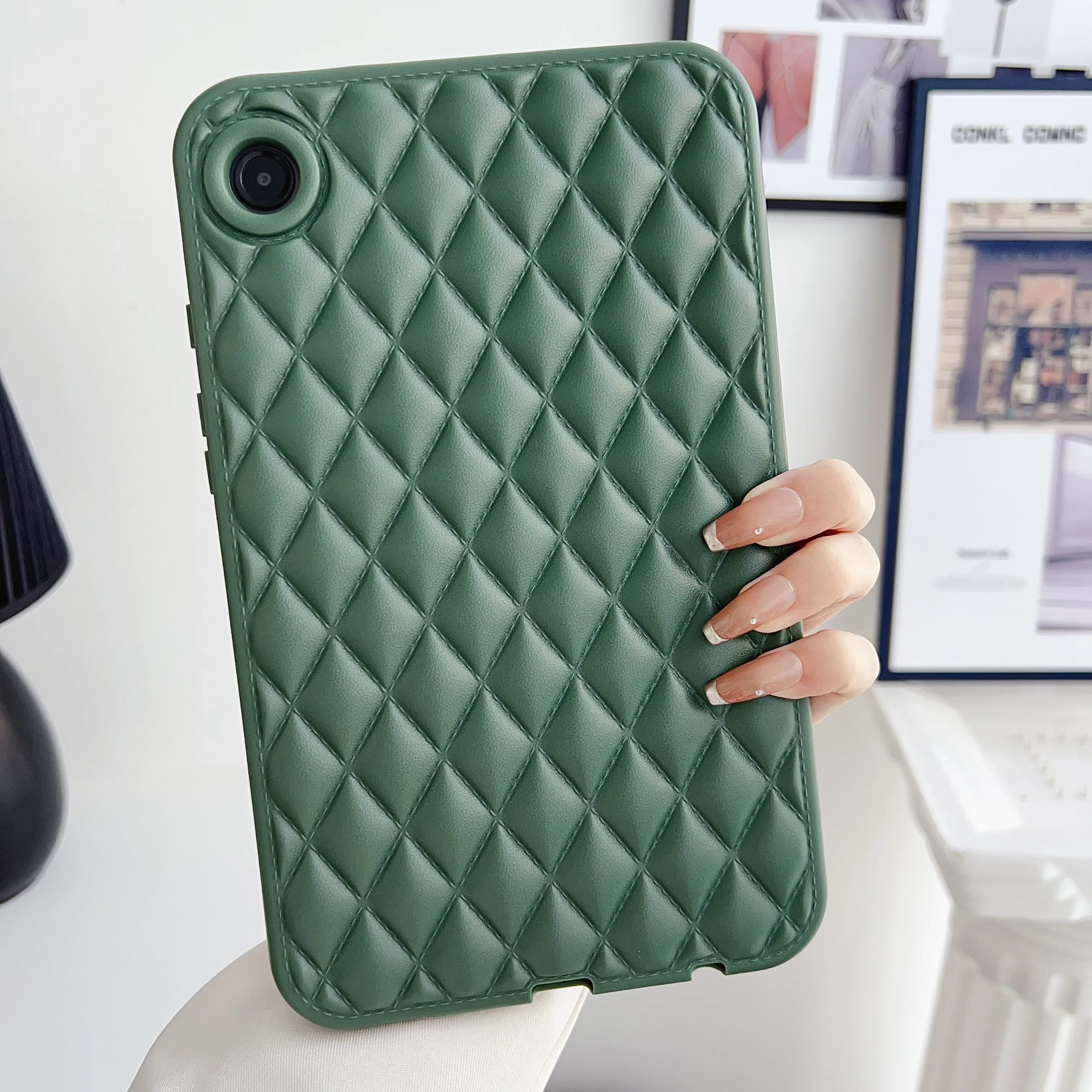 Soft TPU Solid Color Fashion Back Cover Protective Shockproof Case for Samsung Tab A7 A8 A9 S6 T225 T220 X115 P610 P615  X200