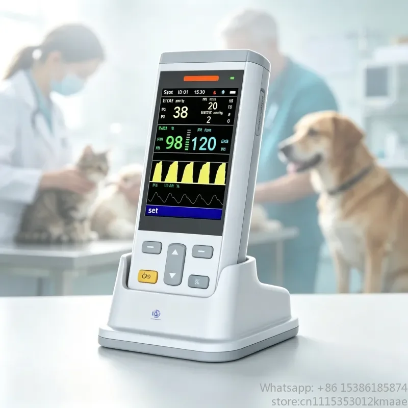 Vequyn Portable Handheld Veterinary Vital Signs Monitor– Pulse Oximeter, CO2 Monitor, and Multi-Parameter Vet Device