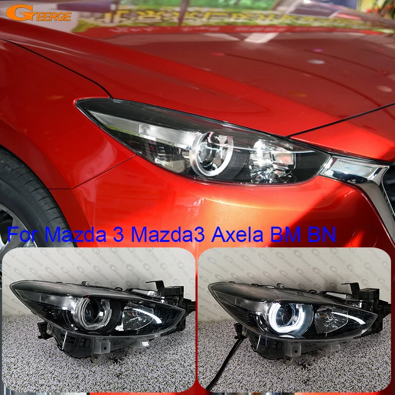 

For Mazda 3 Mazda3 Axela BM BN 2013 - 2019 Ultra Bright DTM M4 Style Led Angel Eyes Kit Halo Rings Car Retrofit Accessories