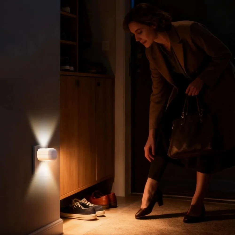 Auto Light Sensor LED Night Light Eye-Friendly Soft Glow ABS Dusk to Dawn Sensor Light Energy Efficient