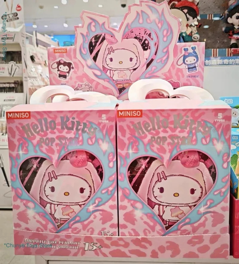 

The Official Miniso Sanrio Kitty Pop Star Series Vinyl Plush Blind Box Pendant Is Available For Flash Sale toys gfts