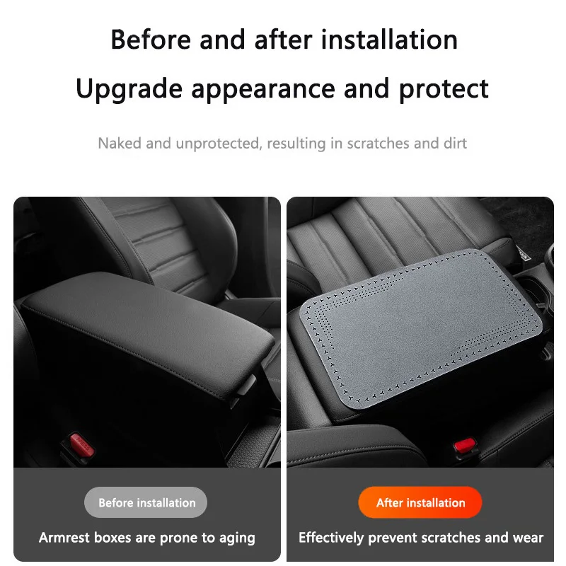 New Car Armrest Pad Auto Storage Box Cover Protective Mat For Nissan Qashqai X-Trail T32 T31 Juke J10 Tiida Altima Nismo Maxima