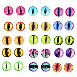 100 개/몫 4-20mm 시간 보석 눈 크리스탈 유리 고양이 눈 diy 쥬얼리 액세서리