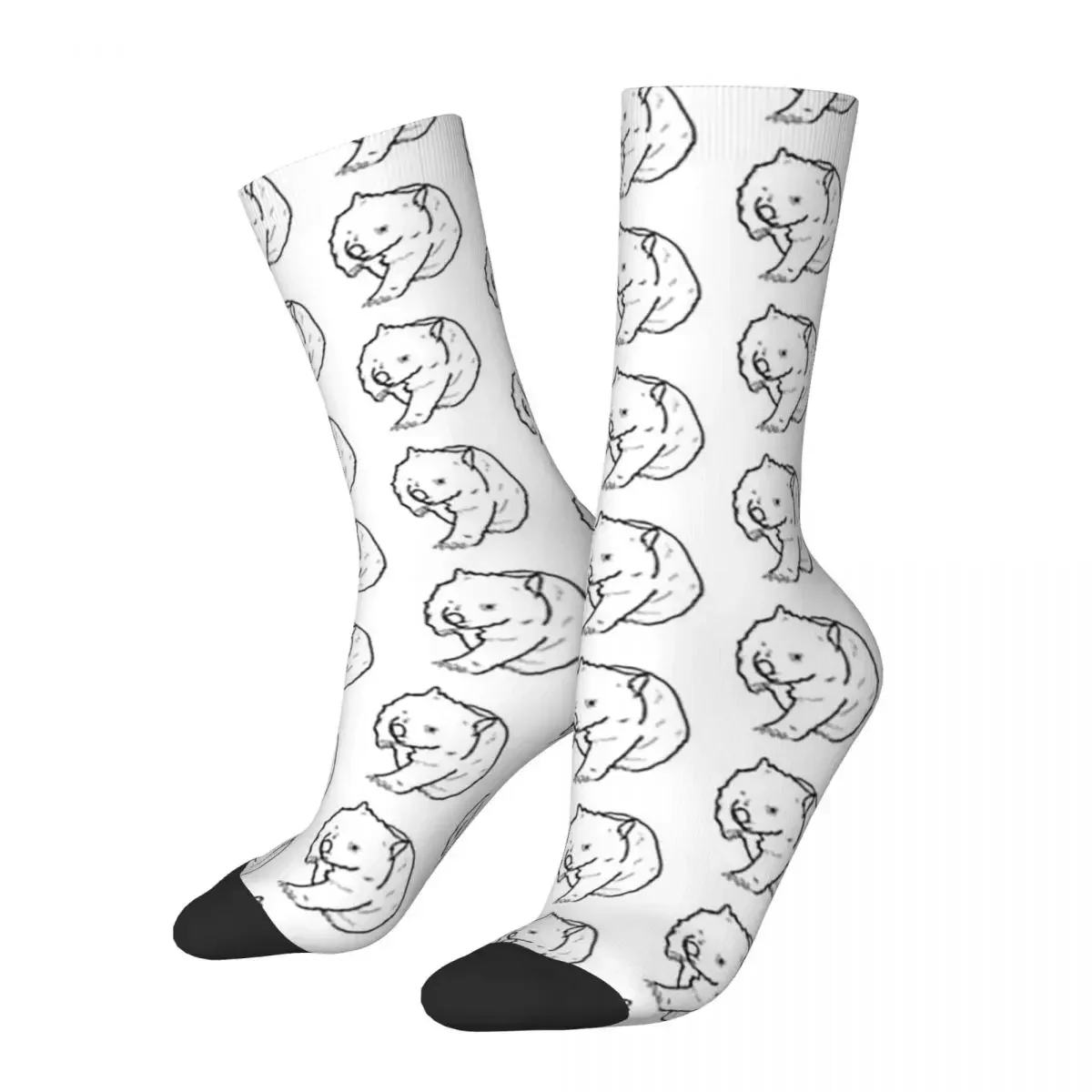 Australian Wombat Doodle Socks Harajuku Super Soft Stockings All Season Long Socks Accessories for Unisex Christmas Gifts