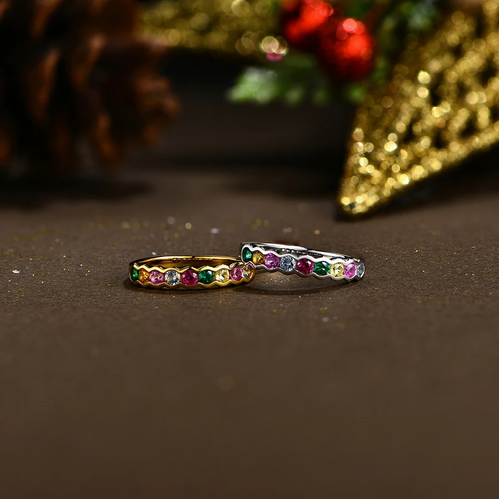 ATTAGEMS Lab Create Corundum Jewelry Set for Women D Color Necklace VVS1 Rings 100% S925 Sterling Silver Gorgeous Christmas Gift