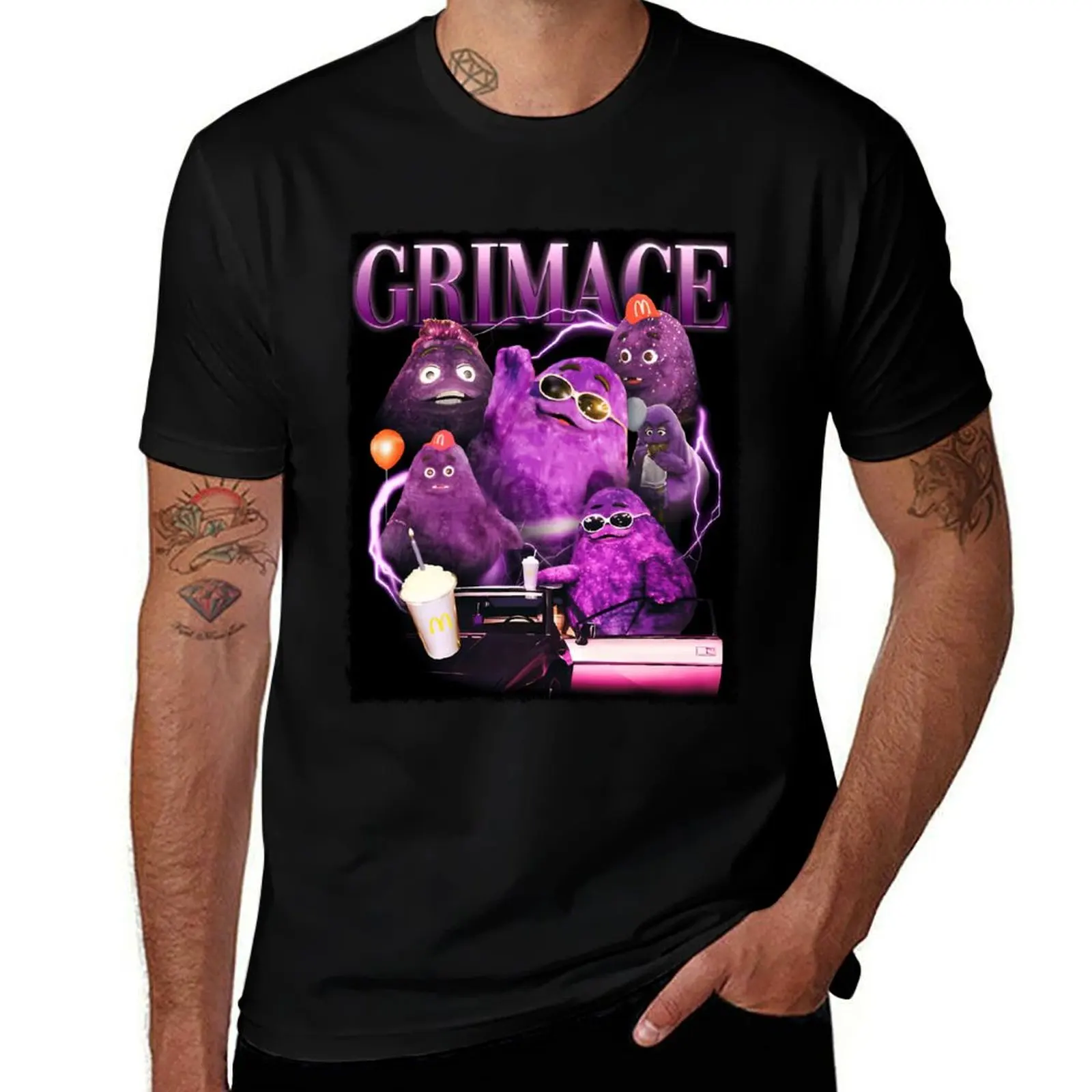

Grimace in 90s T-Shirt quick-drying cheap stuff Funny t-shirts mens graphic t-shirts