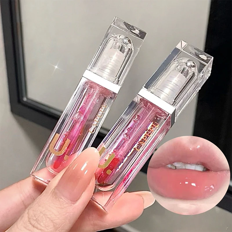 Hidratante Long-Lasting Lip Gloss, transparente Fade Line, batom Base, alto nível de aparência, lábios