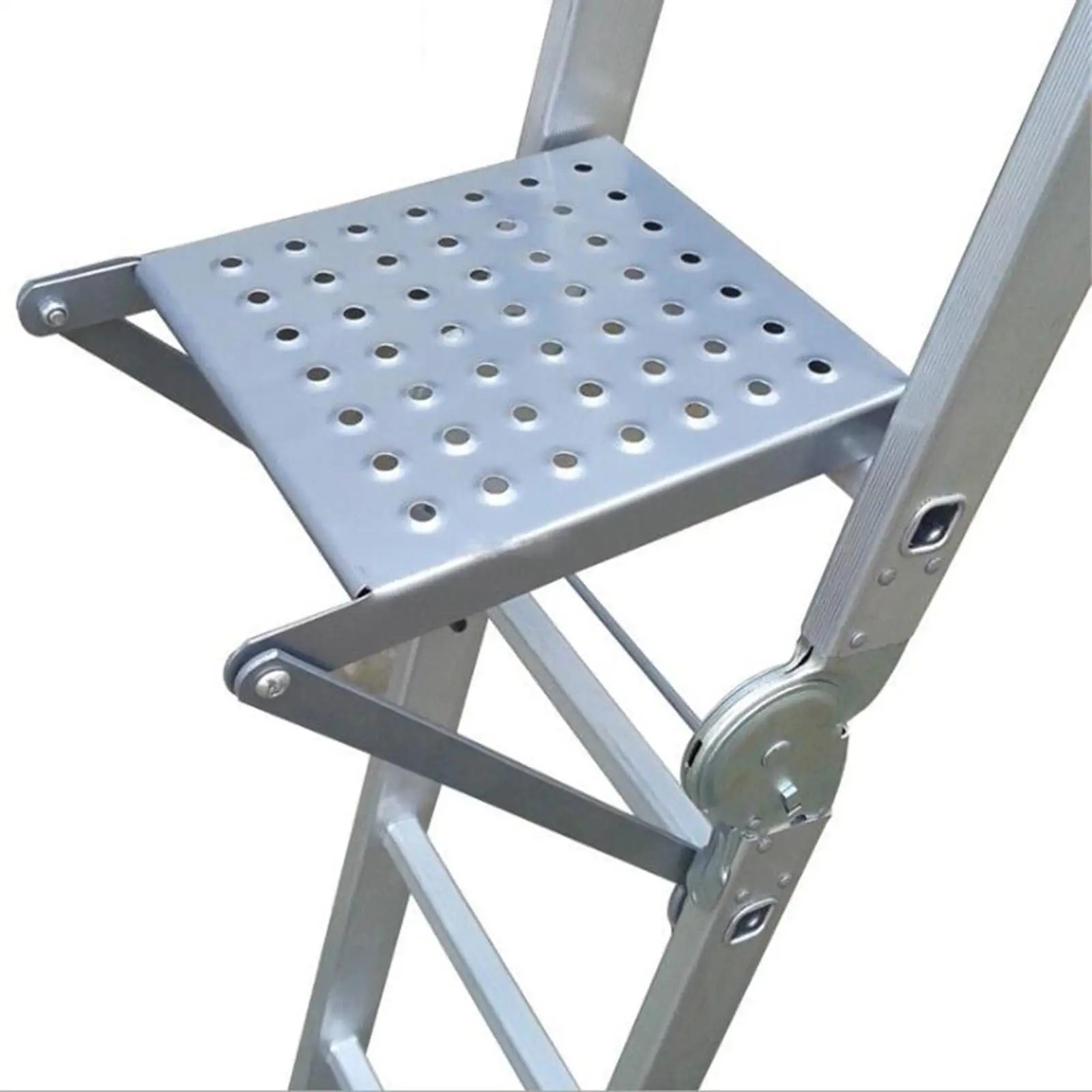 Plataforma de trabajo con escalera, soporte de trabajo portátil, resistente, estable, multiusos para trabajar, despensa doméstica, herramientas de cocina