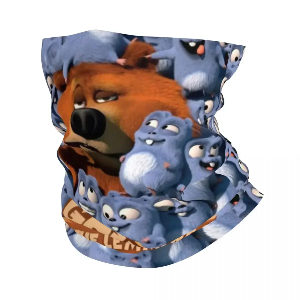 Funny Grizzy And The Lemmings Cartoon Characters Bandana Neck Gaiter Printed Magic Scarf Warm Hiking Fishing For Men Women