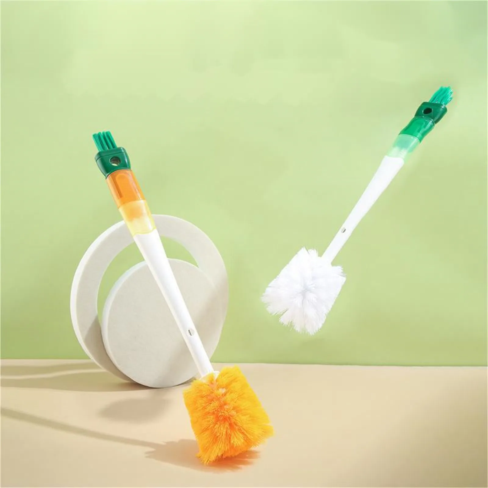 Multifunctional Clean Brush Plastic Cleaning Brush Long Handle Milk Bottle Glass Cleaning Pan Bowl Brush Home Kitchen Tools