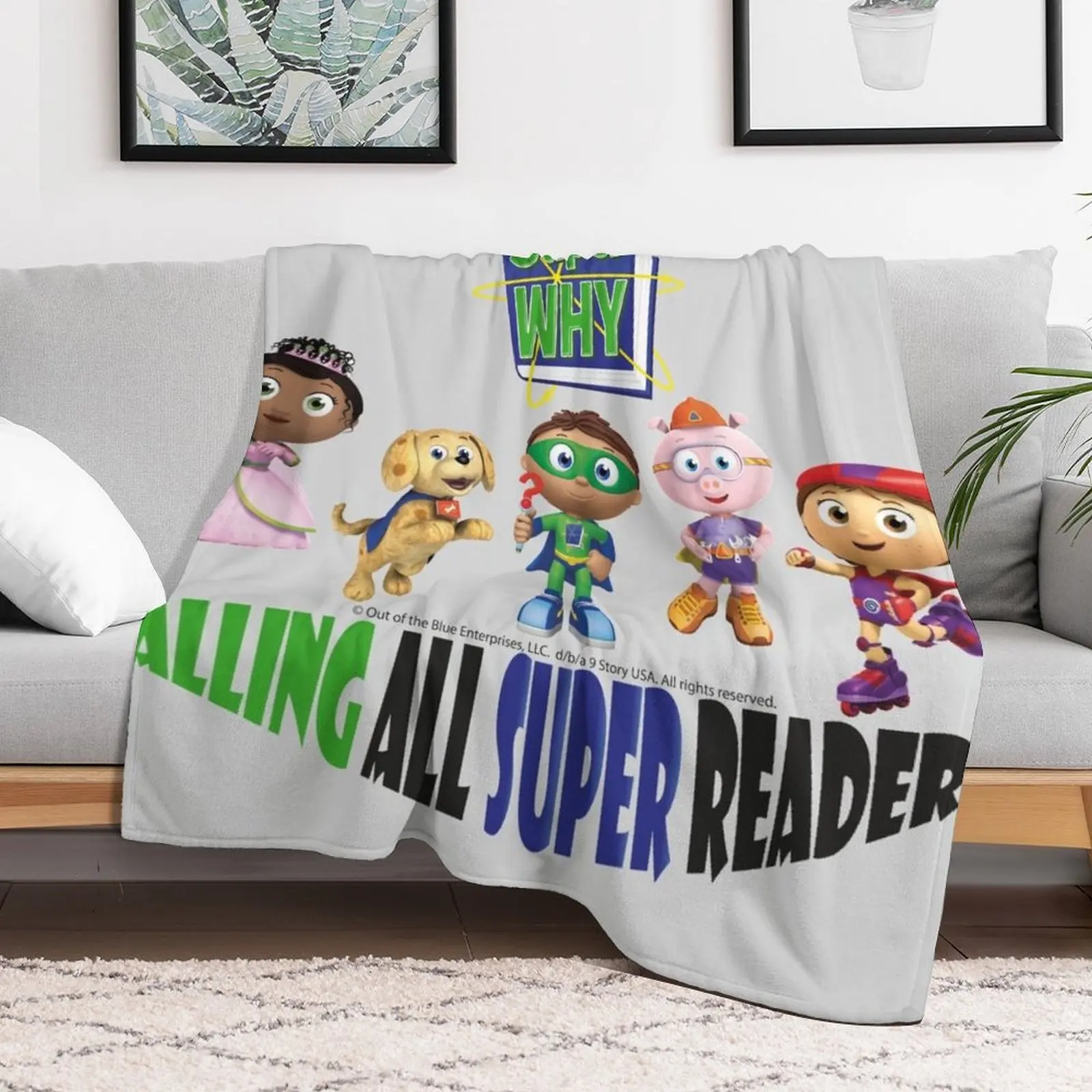 Calling all super readers Throw Blanket Loose Luxury Thicken for sofa Blankets