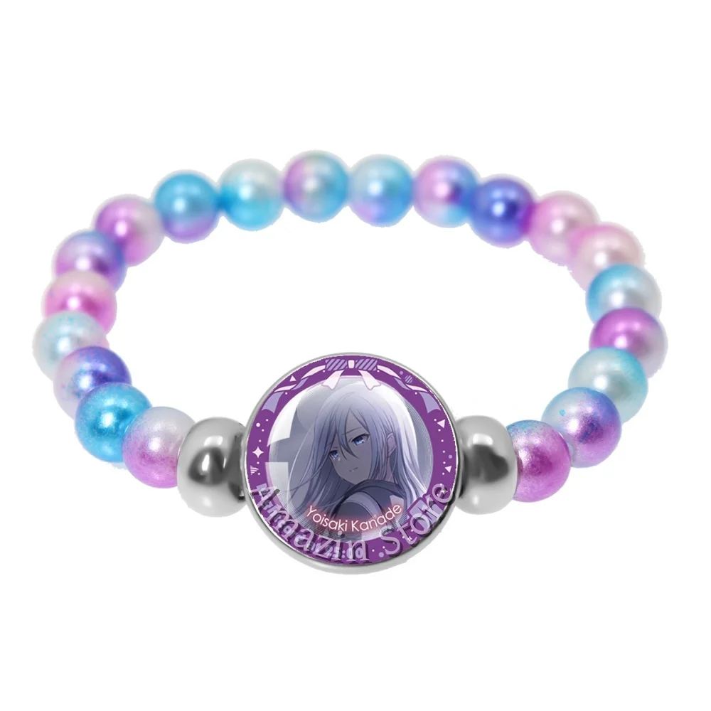 MORE MORE JUMP! Vivid BAD SQUAD Wonderlands×Showtime Leo_need Music Themed Cartoon Characters Handmade Glass 18mm Bracelet Gift