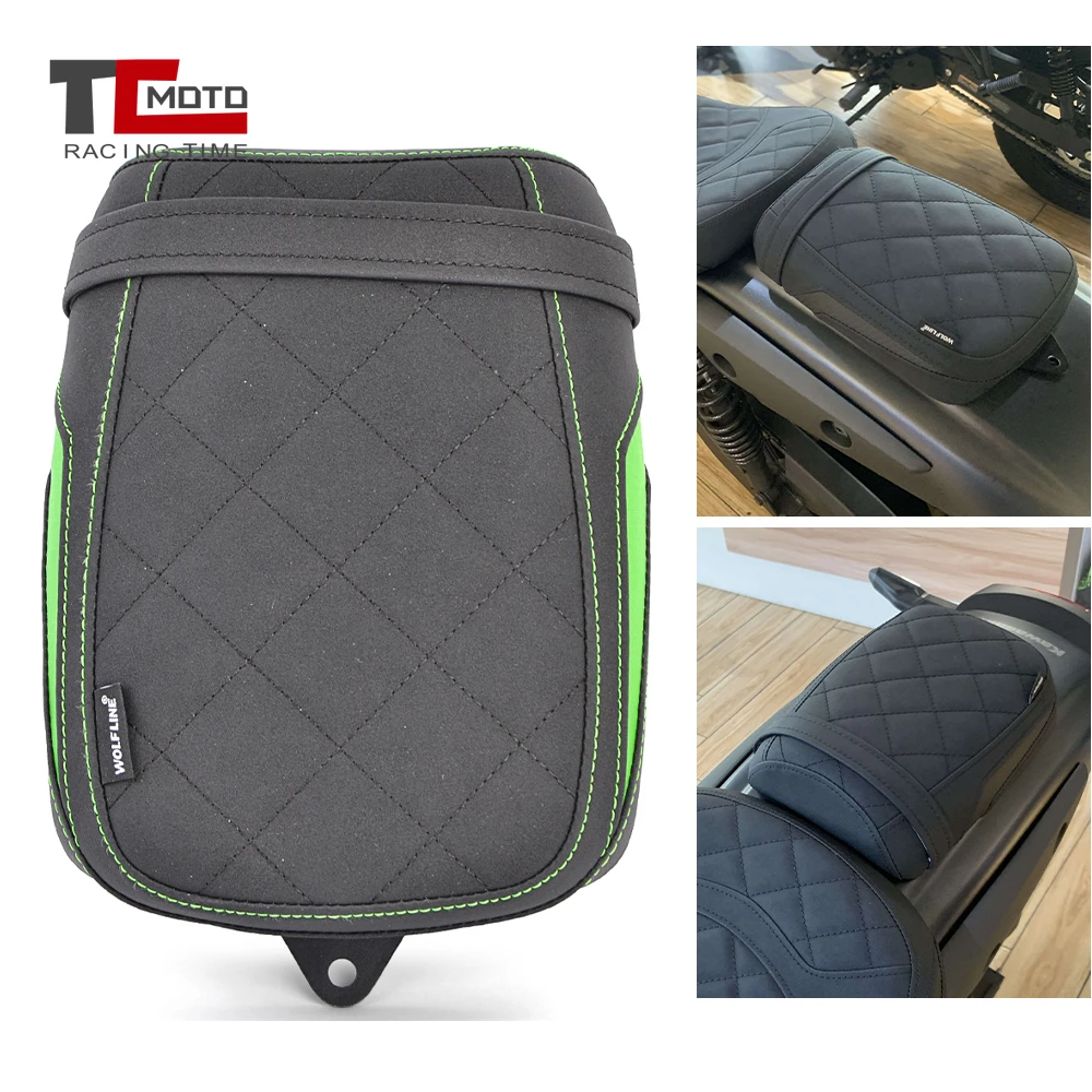 

Для мотоцикла Kawasaki Eliminator 500 2024 2025 2026: Подушка сиденья пассажира, черная накладка на заднее сиденье
