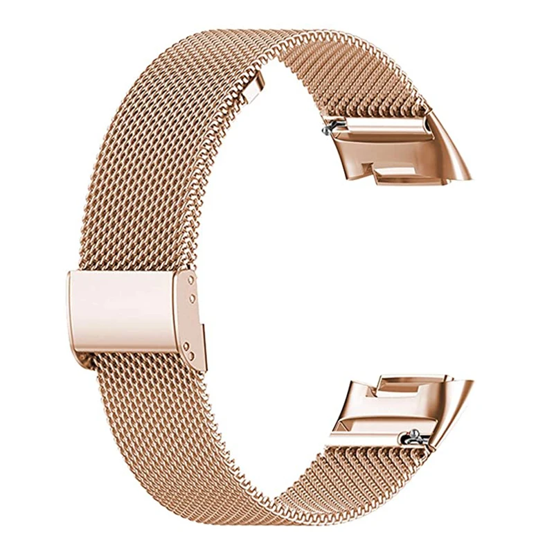 Premium-Milanese-Armband für Fitbit Charge 6 5, Edelstahl-Mesh-Uhrenarmbandschlaufe für den Austausch des Fitbit Charge 6