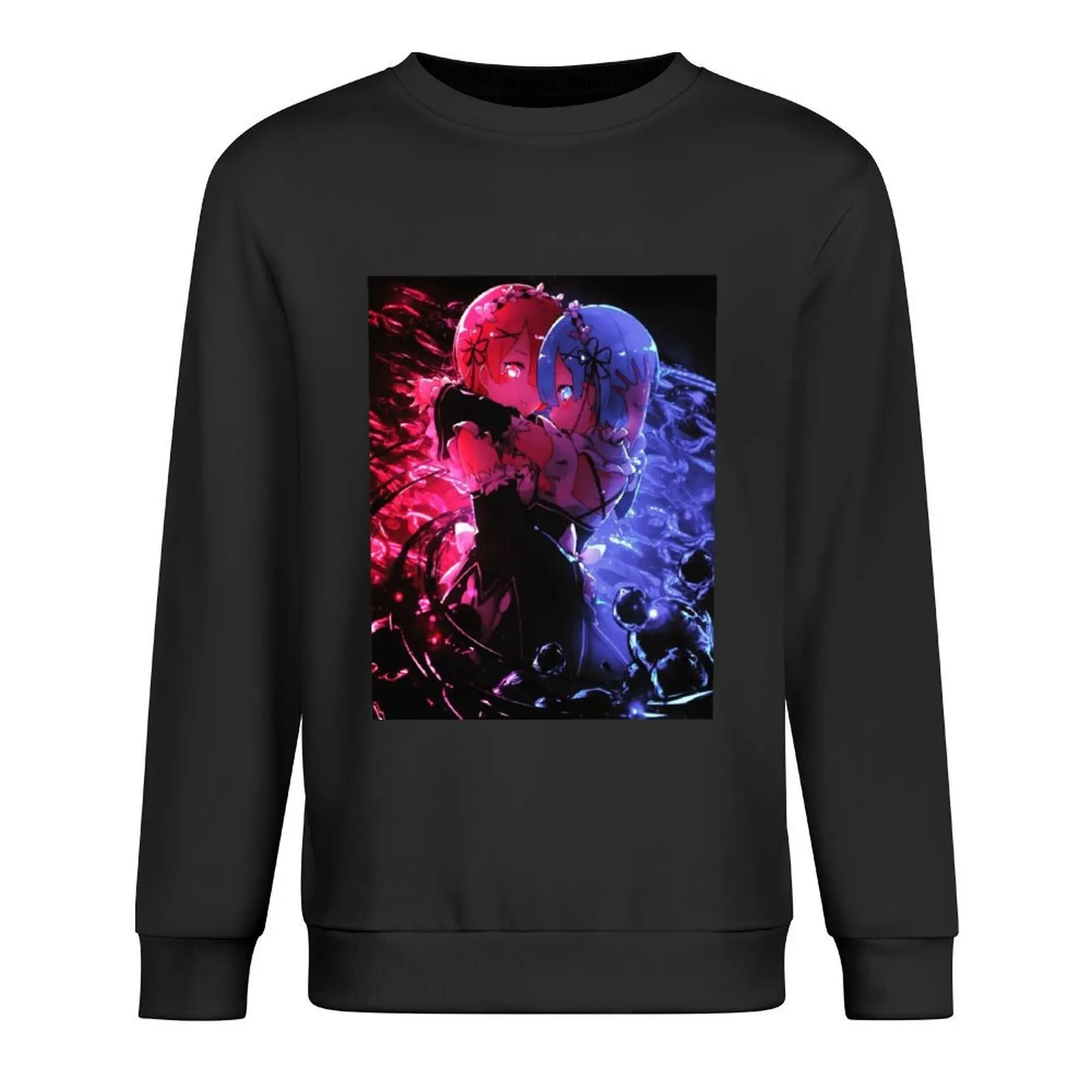 

Rem and Ram ( re zero ) Pullover men's clothing tracksuit men men's clothes autumn jacket men new sweatshirts