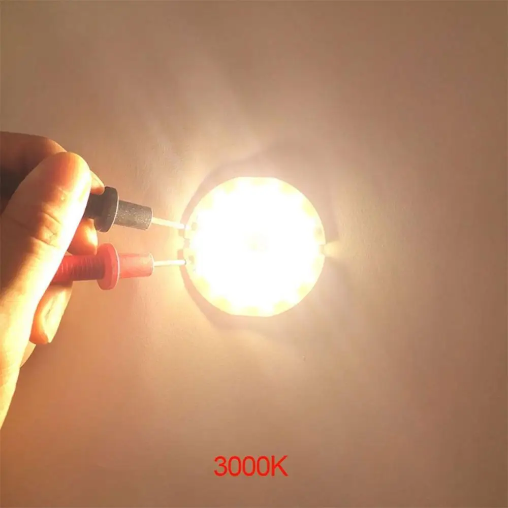 DC 3V 4V 1 pcs Circular LED Warm/Cold/Red/Blue Light DIY Lamp Round COB Chip COB Lighting Light Plate Lighting Components