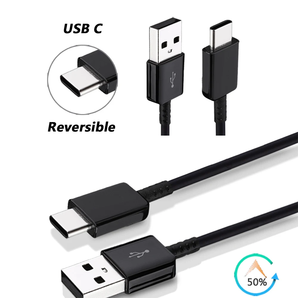 Original for Samsung TYPE C Cable 0.28/1.2/1.5M Fast Charger Data Line For samsung Galaxy A51 A50 S20 S8 S9 Plus S10 Note 8 9 10