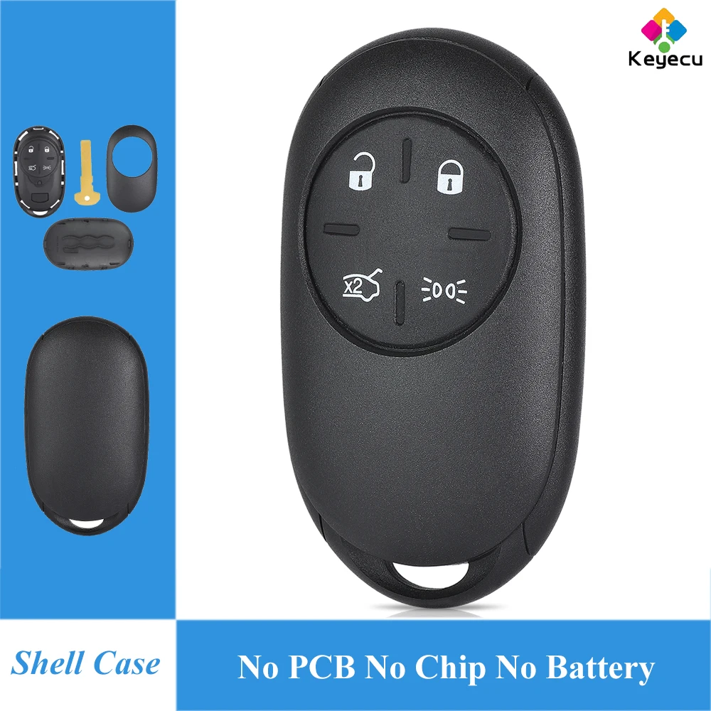 

Сменный чехол KEYECU с дистанционным управлением и 4 кнопками для Fiat 500 500e 500X 2023 2024 2025
