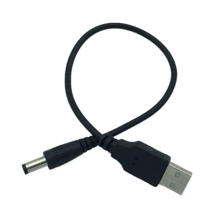 10pcs USB 2.0 Type A Male To DC 5.5 Mm/2.1 Mm 5 Volt DC Power Supply Socket Charging Adapter Connector Cable 25cm 1m 2m