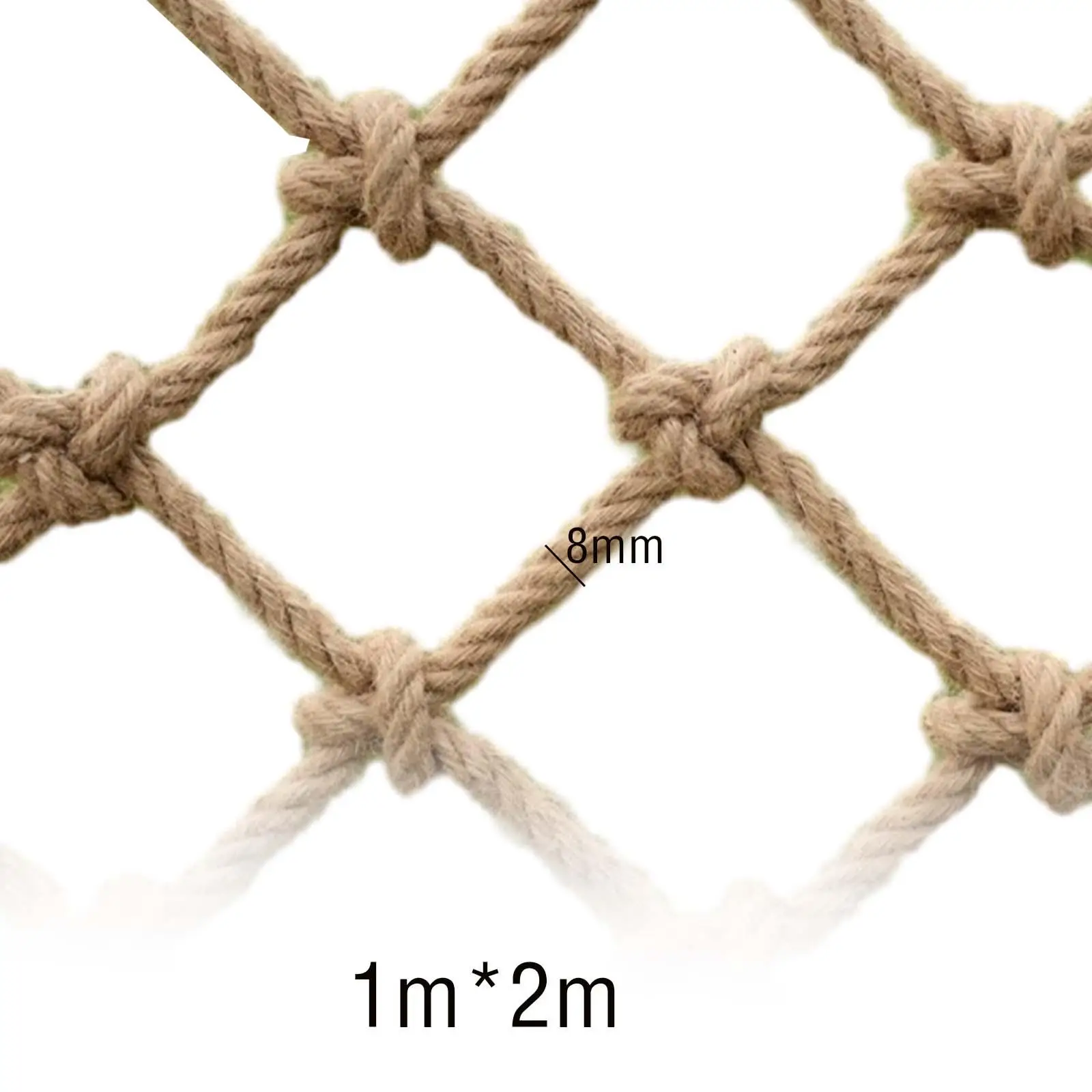 Safety Hemp Rope Net Anti Fall Net Protective Netting for Kids Pets Balcony Stairs Fence Balcony Stairs Garden Protection Net