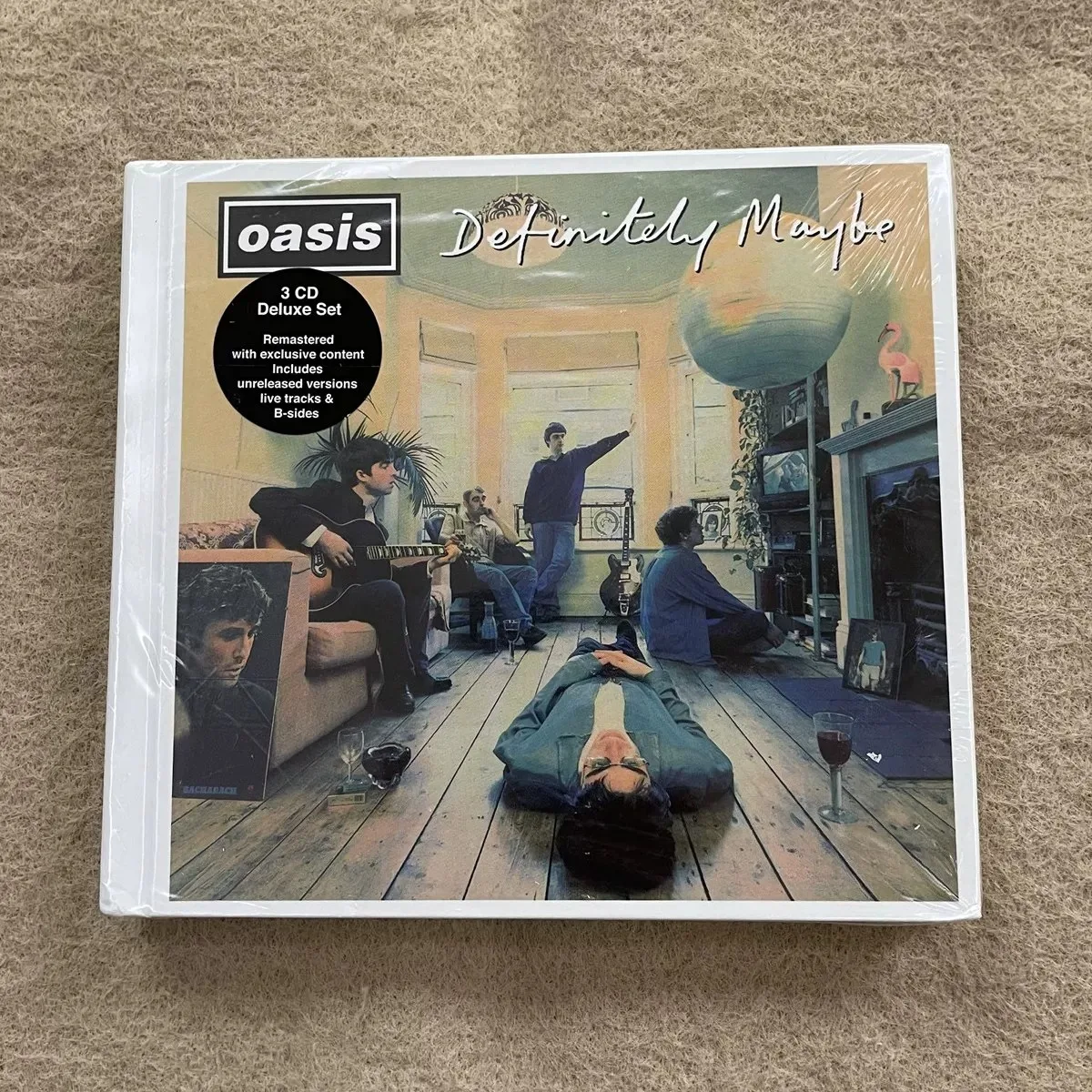 

Oasis Definitely Maybe 3 CD Deluxe Set Remastered Album Music CD Britpop Rock Studio Album Music Disc Rock Band Album CD