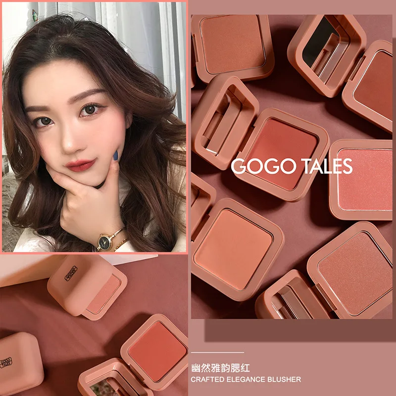 

GOGO TALES Blush Natural Nude Makeup Peach Blush Palette Cheek Contour Blush Cosmetics Blusher Makeup Rouge Cheek Tint Blush New