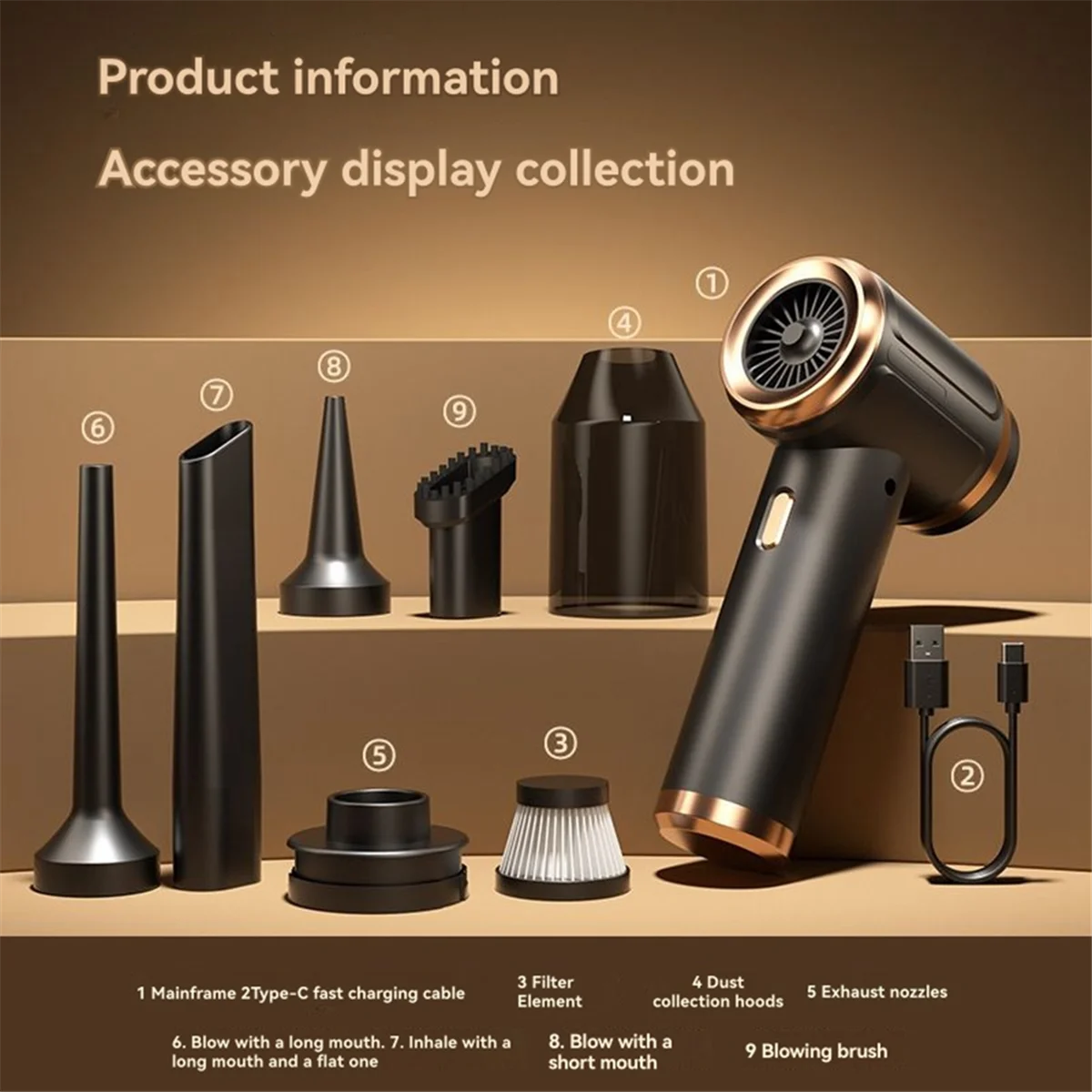 A20M Handheld Cordless Vacuum Cleaner Vacuum Cleaner for Home and Car Handheld Portable Small Cordless Vacuum Cleaner