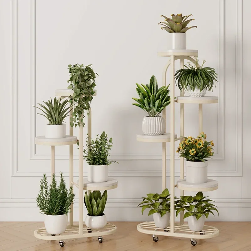 

Nordic Removable Flower Shelf - Cream Wind Plant Stand, Modern Multi-Layer Light Luxury Plant Shelves, Plant Holder