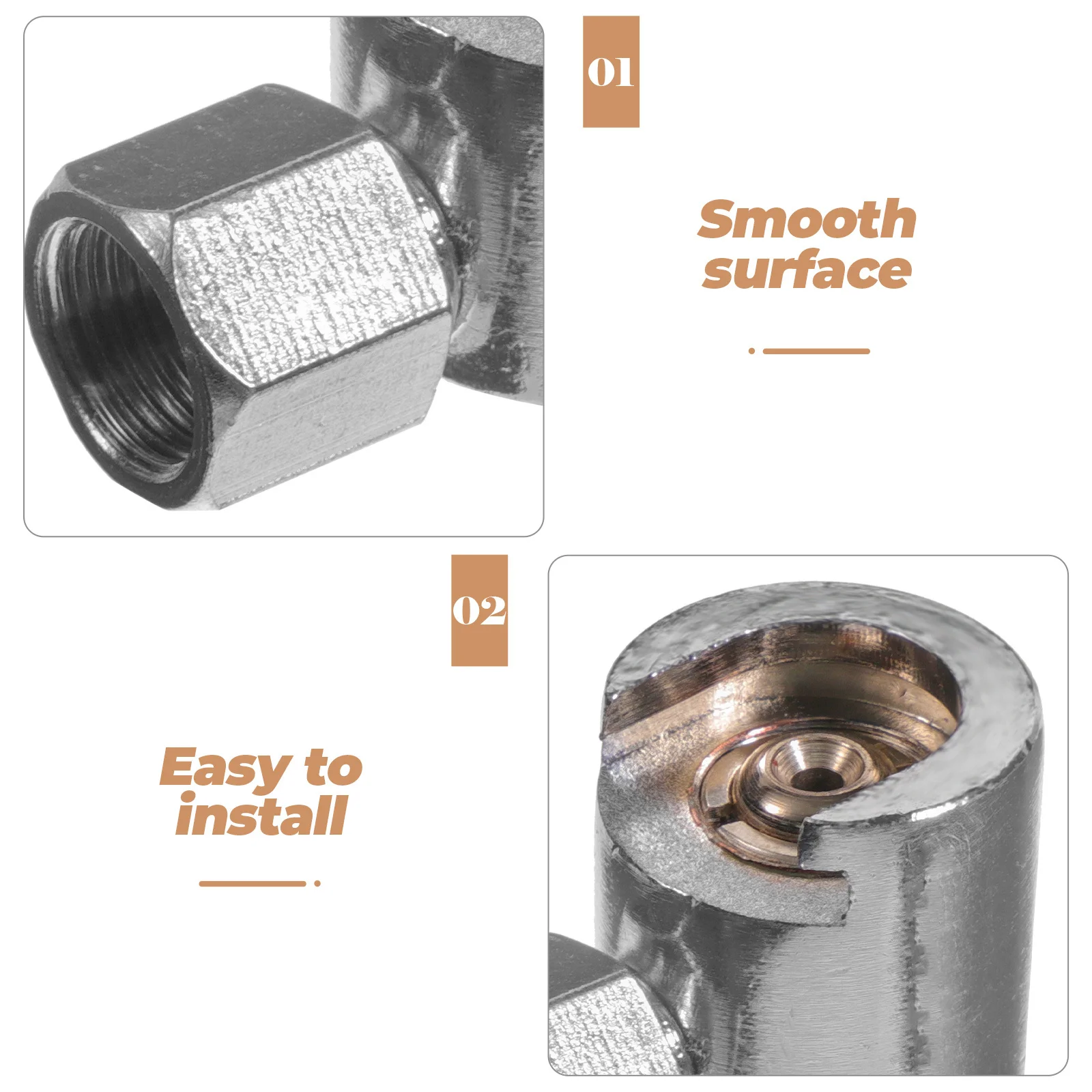 

Смазочный адаптер с кнопочной головкой, износостойкий, из цинкового сплава и железа, сменный, для гидравлических систем, насадка для смазки