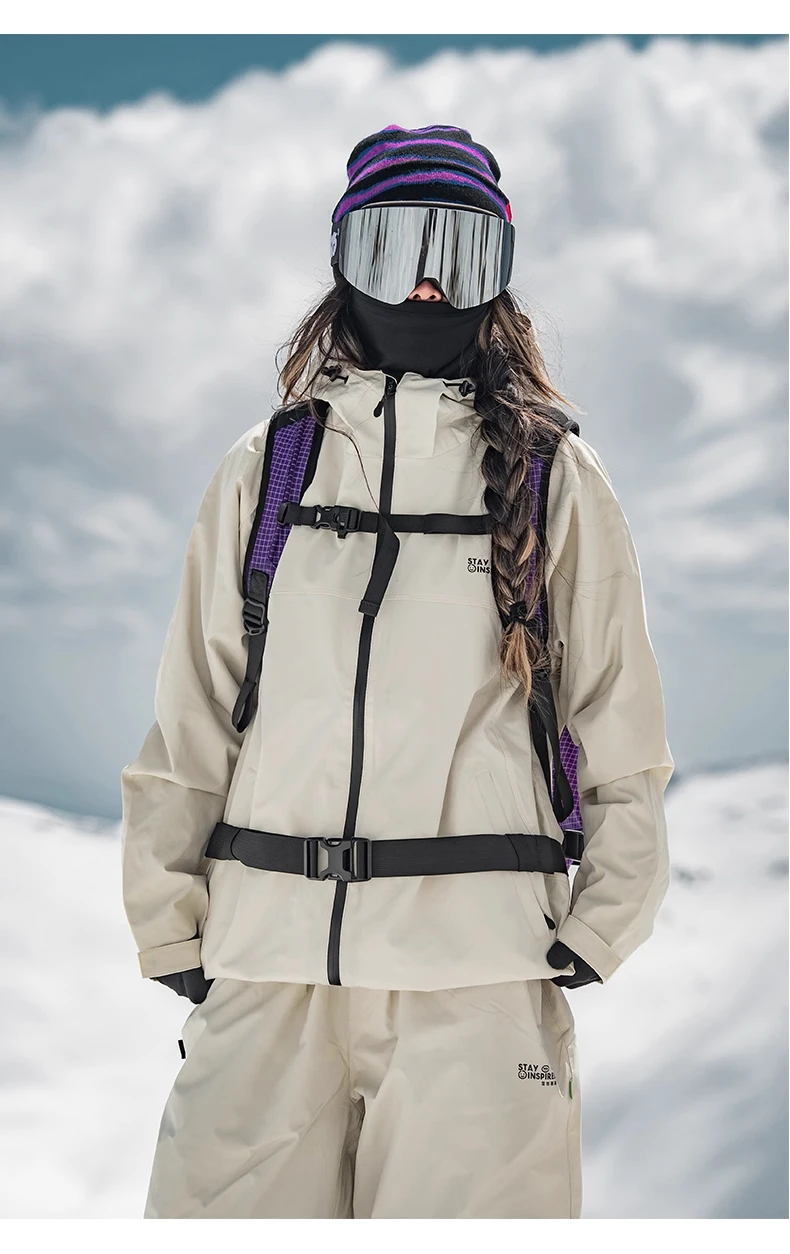 John Snow Ski-Touren-Rucksack für Herren und Damen, leichter Tagesrucksack zum Snowboarden, Rückenland, Skifahren, Wandern und Bergsteigen – Detail 12