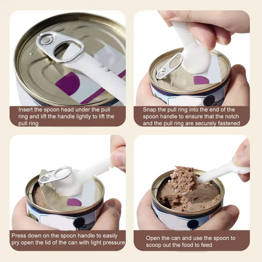 Cat Food Spoon  Rotary Handle   Dog Food Spoon Cat Canned Food Dispenser Spoon