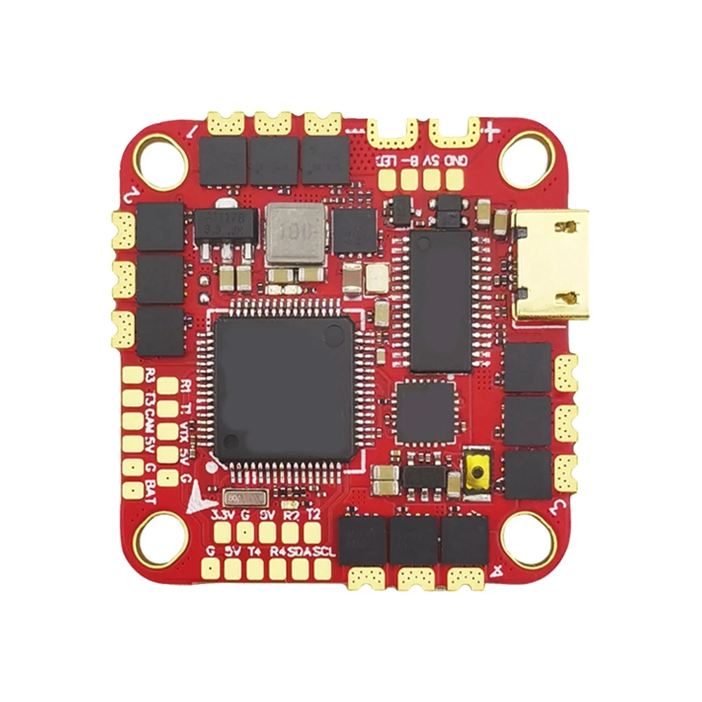 

F722 AIO Контроллер полета встроенный 40A ESC STM32F722RET6 MPU6000 AT7456E OSD барометр 5 В/3A BEC двойной USB для FPV Droe