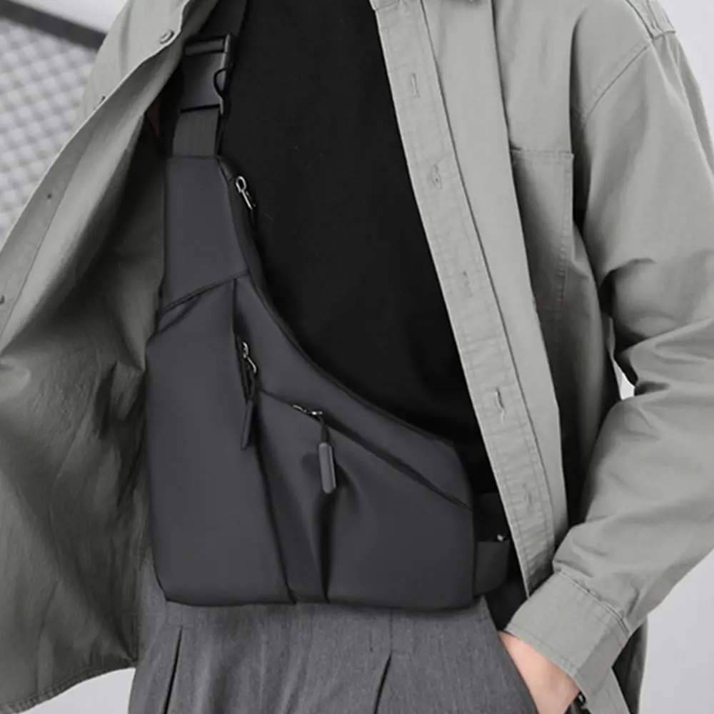 

Compact Portable Outdoor Shoulder Bag Waterproof Multi-pocket Crossbody Backpack Sturdy Durable Men's Chest Pack Mountaineering