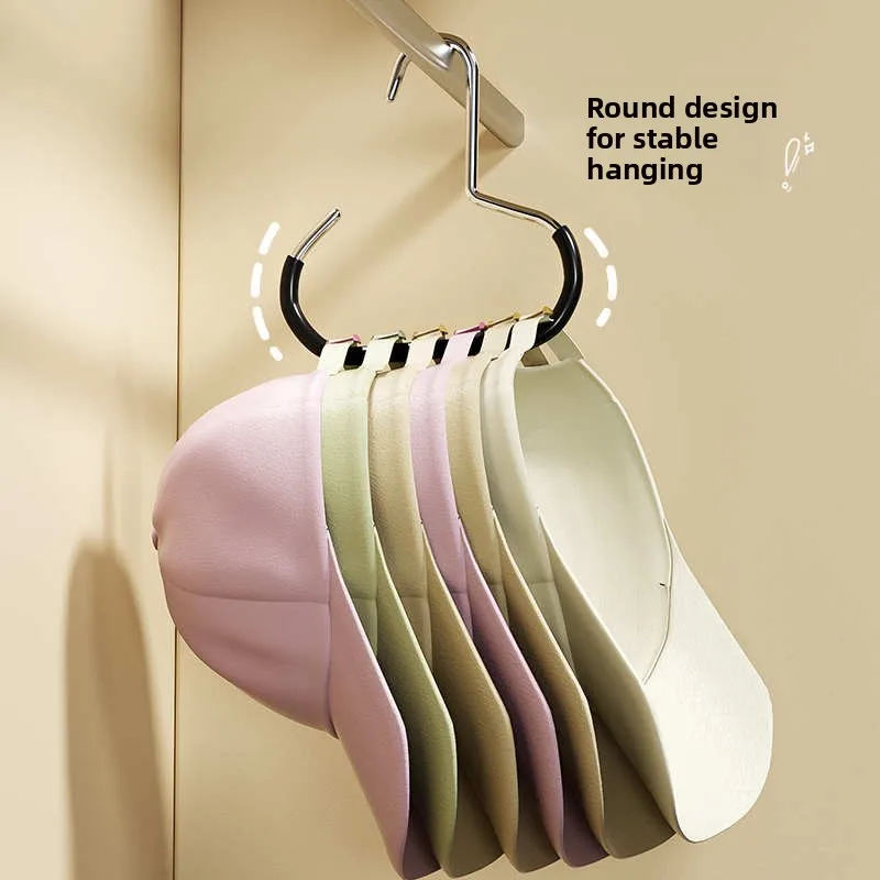 Multi Functional Hat Storage Display Rack Dormitory Wardrobe Hanging Baseball Cap Holder Japanese Style Household Tool view 2