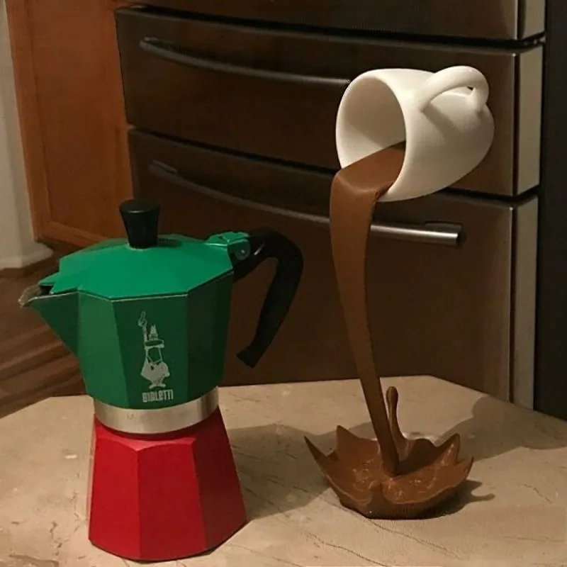 3D Coffee Cup Art Sculpture Of - Resin Art Pouring recension och pris