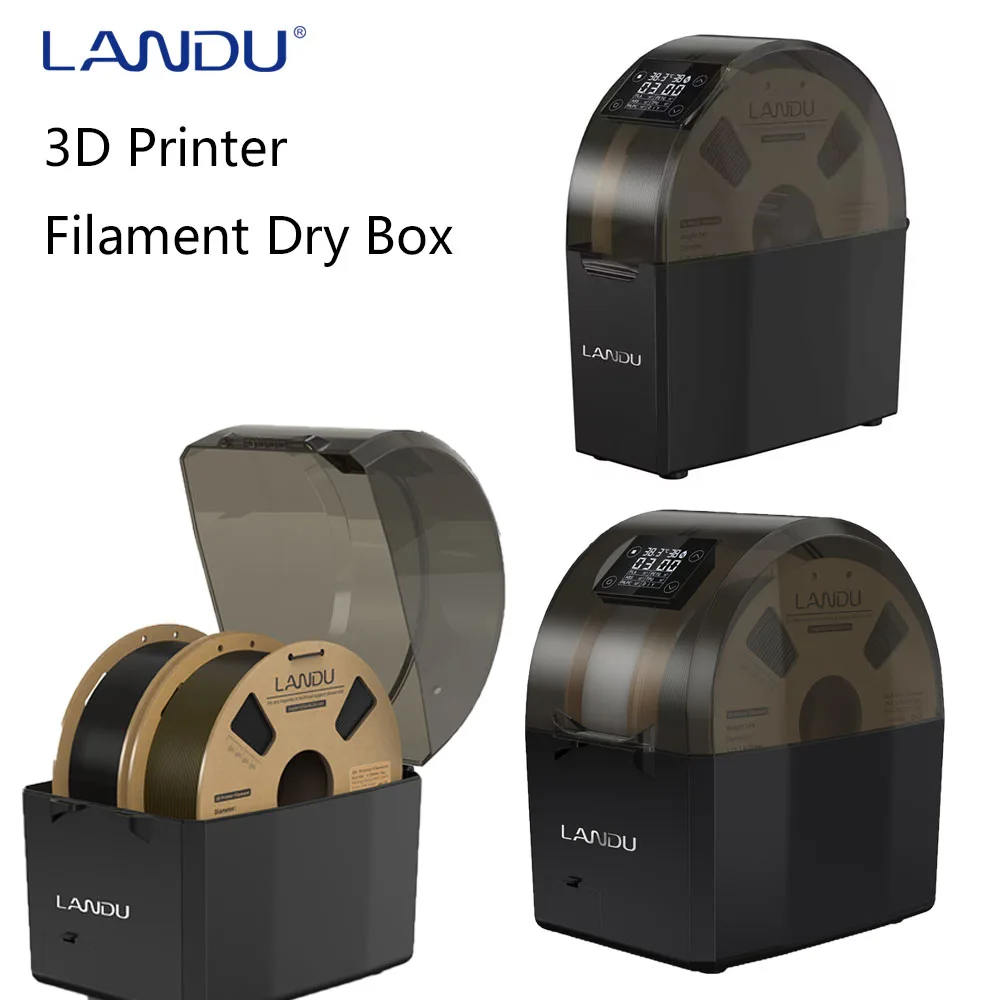 Сушилка для филаментов LANDU 1/2 Rolls: держатель-бокс для 3D-принтеров, для филаментов 1,75 мм (ABS, PLA, PETG, TPU)