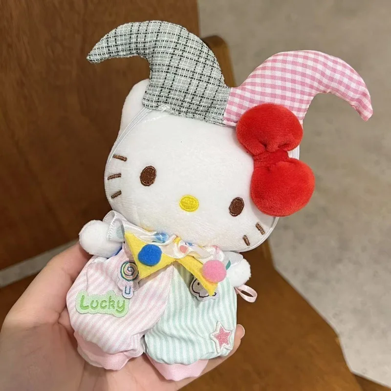 

Hello Kitty Plush Keychain DIY High-Street Style Clown Costume Super Cute Bag Accessory Kids Fans Gift