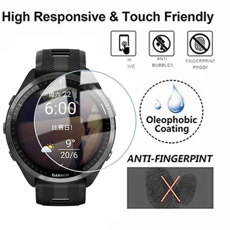 Tempered Glass for Garmin Forerunner 955 745 165 255 255S Film Screen Protector for Garmin Forerunner 955 255 255S Smartwatch