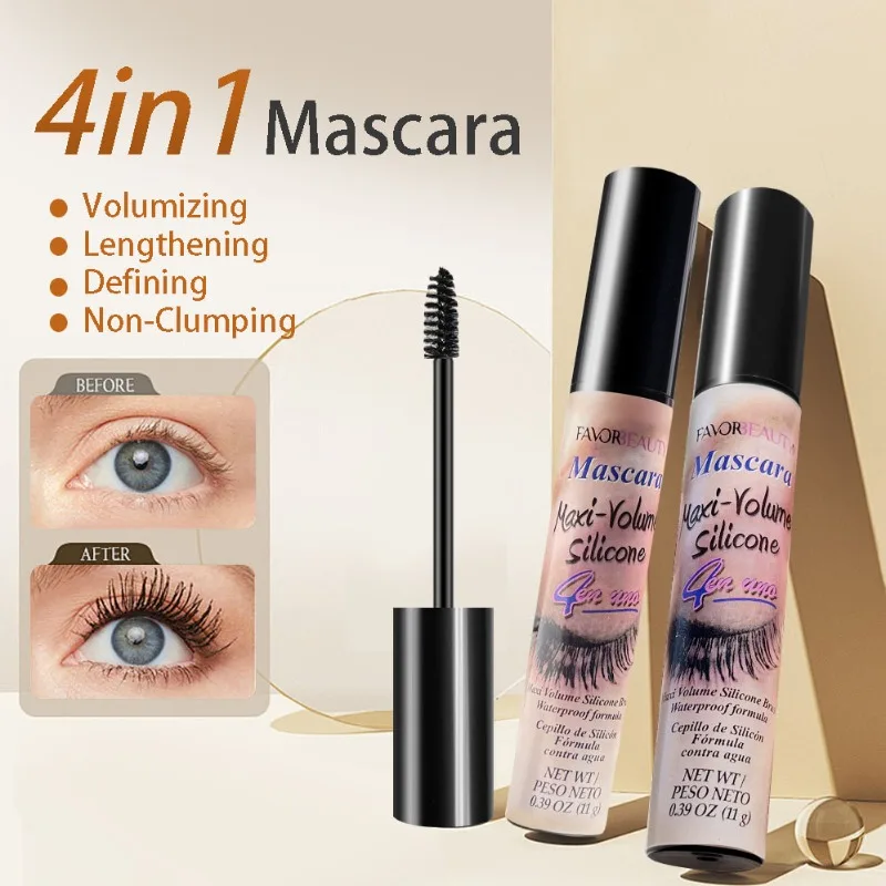 Hot‑selling 6‑color Eyeliner Pen 4‑in‑1 Waterproof Mascara Set Lightweight Curling Stereo‑shaping Lash‑primer Clump‑free