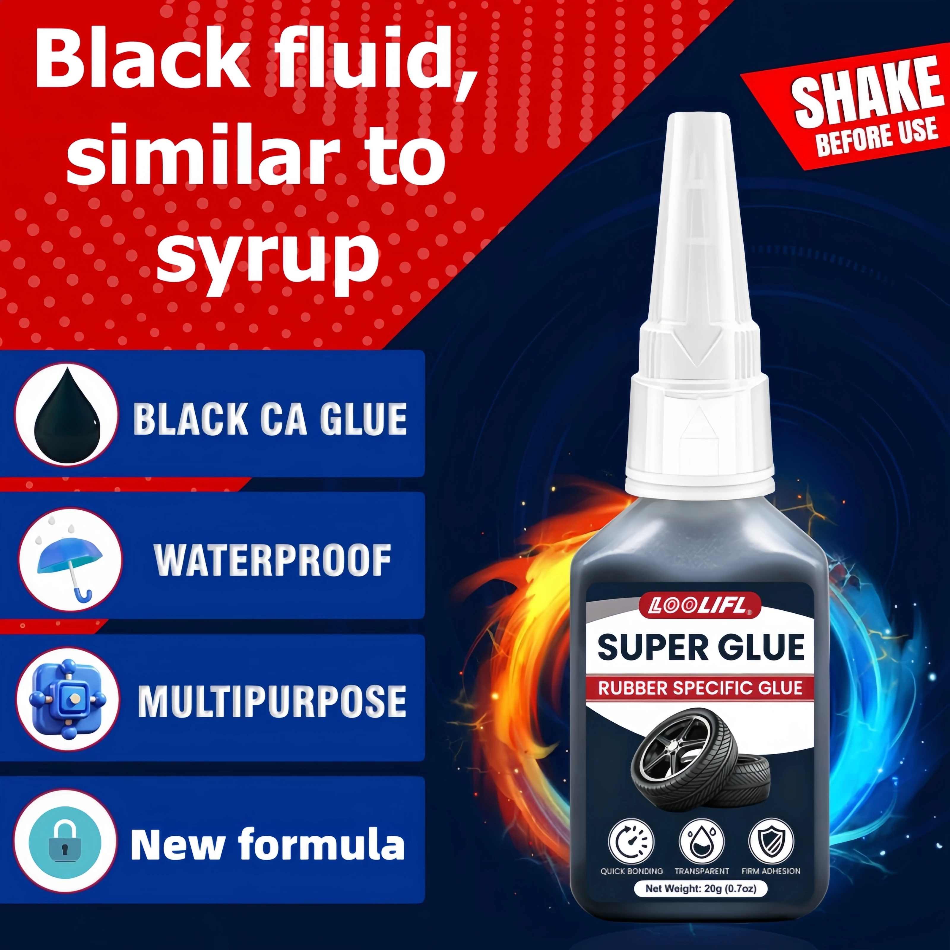 20g black super glue, fast-dry - огляд і ціна Woodworking Shoes