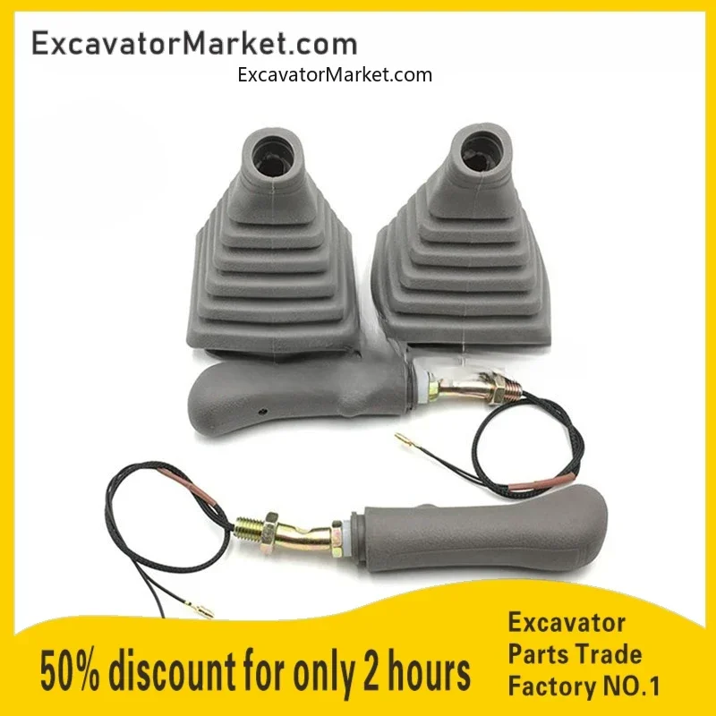 Excavator Spare sunward SWE Swe50/60/70/90 Control Rod Handle Rubber Dust Cover Pilot Valve Dust Cover Excavator Accessories