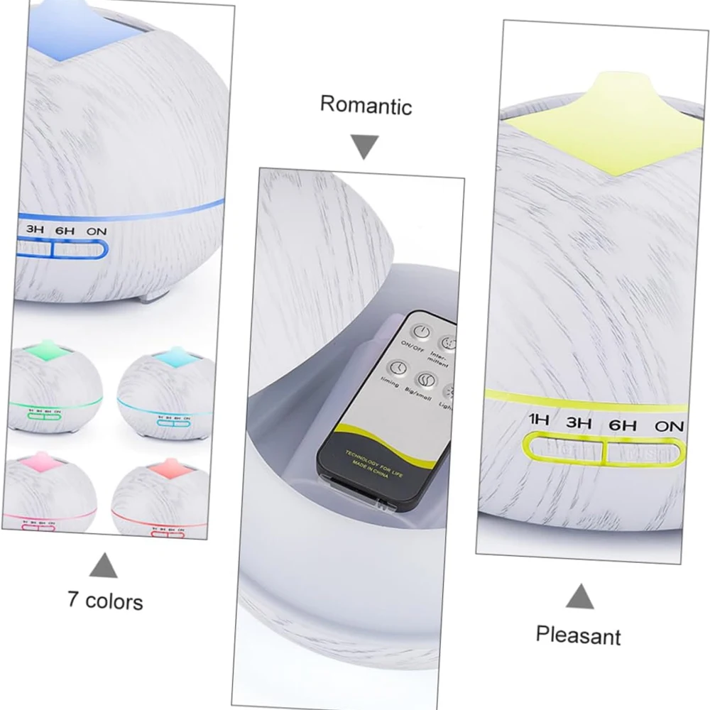 550 مل مرطب عطري Led عن بعد 7 ألوان متوافقة مع الروائح للمنزل