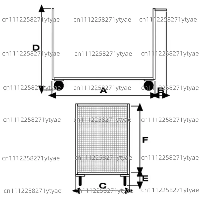 Double-sided platform with metal mesh for multi-layer storage or display