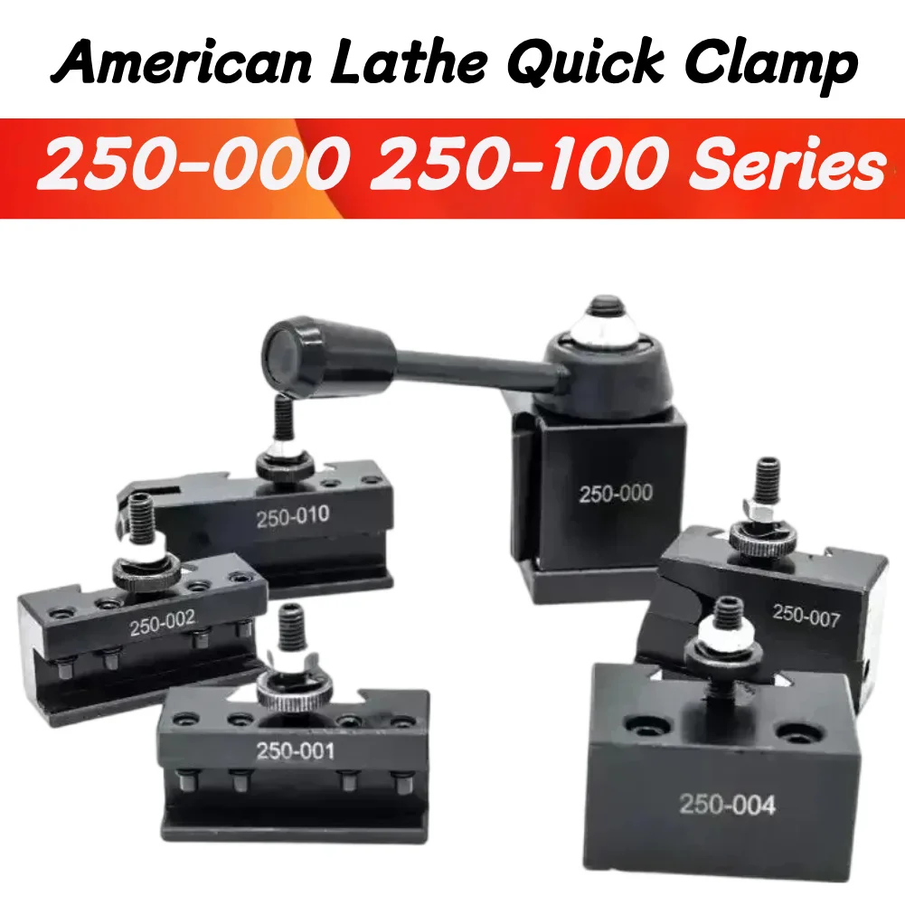 

6PCS Lathe Tool Holder 250-001/250-002/250-004/007 250-101/102 American Style Quick Change Tool Holder for Boring and Turning