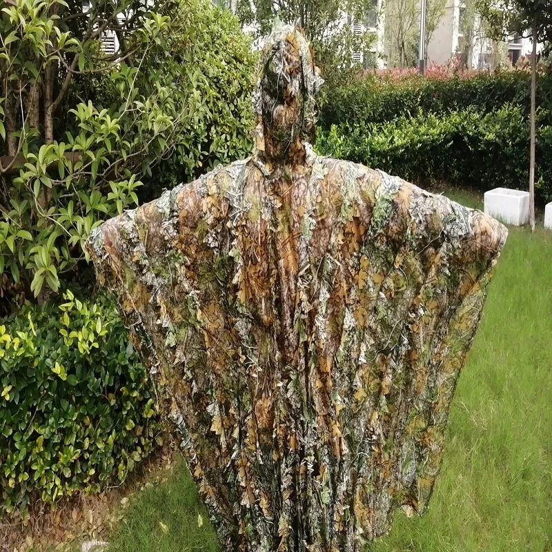

Outdoor Ghillie Suits 3D Ghillie Hunter Camouflage Poncho Cloak for Outdoor Stealth Hunting Shooting CS Game Full Body Camo Suit