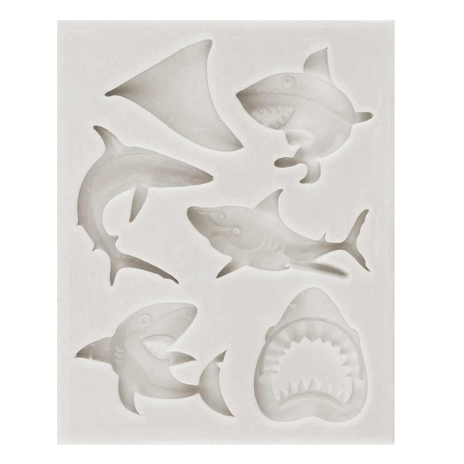 Sea Animal Silicone Molds Ocean Shark Fondant Mold Cake Decorating Tools Shell Starfish Octopus Turtle Chocolate Candy Moulds