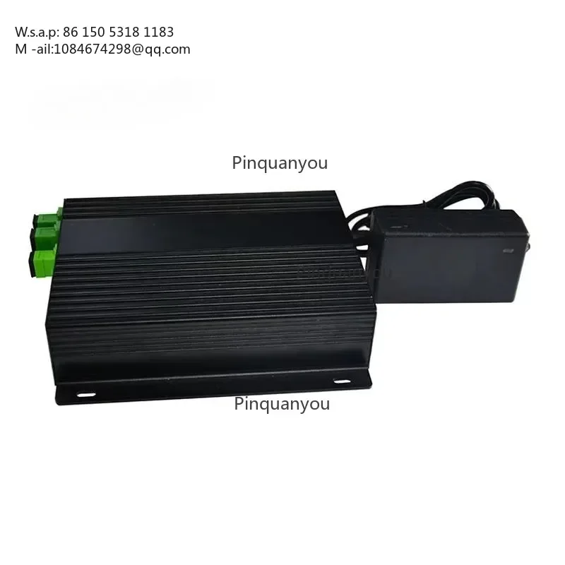 Mini 4-Port 1550nm CATV EDFA Optical Amplifier, Fiber Optic Signal Booster for Cable TV & FTTH